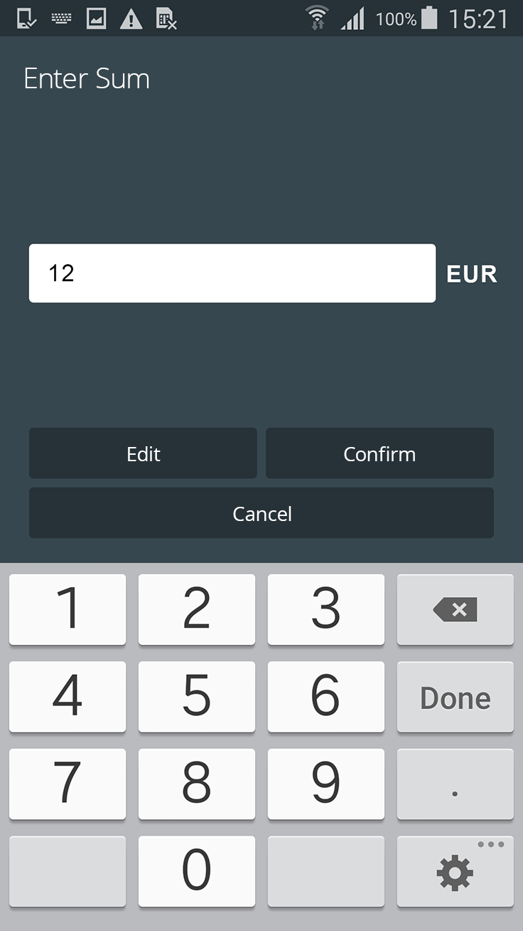 Mobile Payments.iQ allows to make payments using mobile