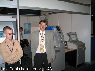 BS/2 atstovai 1-oje tarptautinėje bankinės įrangos parodoje „BankTech 2005“ Alma-Atoje