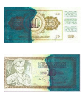 Banknotai, sugadinti naudojant „Wincor Nixdorf“ bankomatų apsaugos įrangą „Blue Safe“