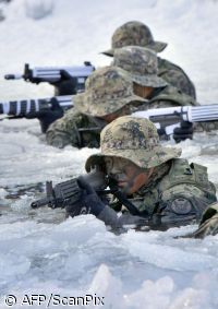 Pietų Korėjos karių pratybos