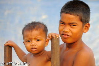 Vaikai Kambodžoje