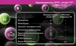 Преимущества IPTV „Penki TV“  