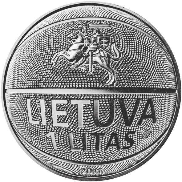 монету 1 лит